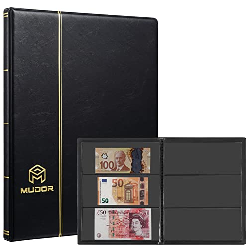 Álbum para billetes MUDOR, 60 bolsillos, piel sintética miniatura 1