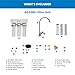 Aquasana Under Sink Water Filter System - Reduces PFAS, Lead, & Chlorine in Drinking Water - Under Counter Claryum Filtration for Kitchen - 3-Stage Max Flow - Brushed Nickel Faucet - AQ-5300+.55