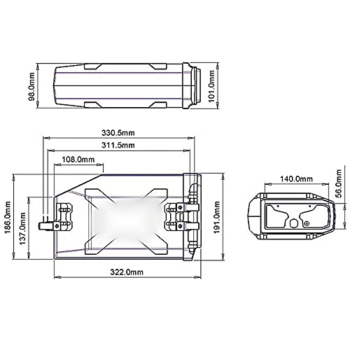 Solución de espacio con la caja de herramientas de 5 litros para BMW R1200GS 6