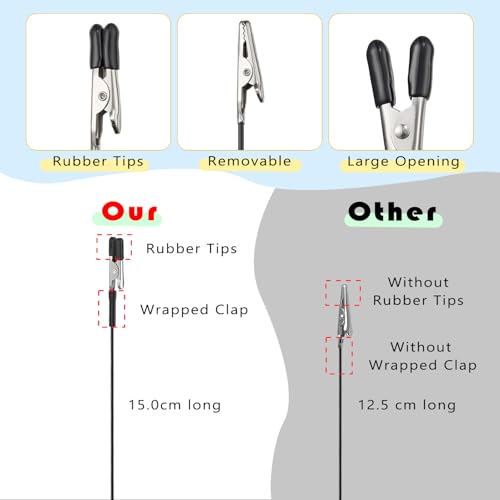 Ruimooto 10 Stück Dritte Hand Löten und 1 Eisenbox als Basis - Flexibler Löthilfe mit Krokodilklemmen und Magnetfuß - Ideal für Platinenhalter, Elektronik, Modellbau zubehör und Hobbyarbeiten