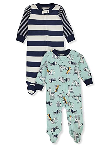 Carter's 2-Pack Zip-Up Cotton Sleep & Plays (6 Months) Blue