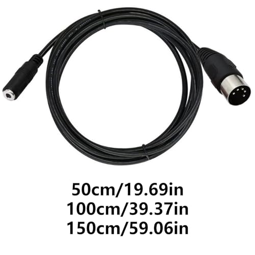 Ranuw Adaptateur de câble mâle vers femelle DIN 5 broches vers 3,5 mm pour casque stéréo portable carte son – vue 4