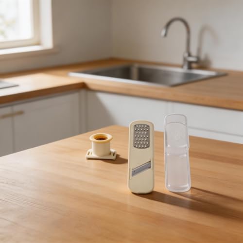Cortador de Ajo 3 en 1 con Contenedor ABS Blanco miniatura 4