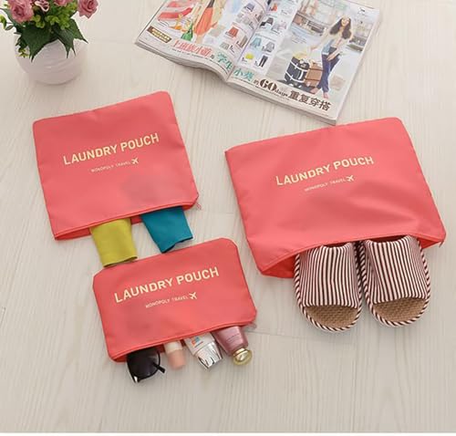 Kit Conjunto Organizador Bagagem Viagem Mala Bolsa Necessaire - ECOMLAR® (PRETO)