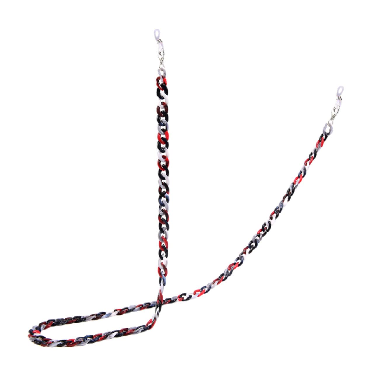 2 Piezas cadena de gafas collar de cuentas cordón para gafas de lectura necklace titular de collar de anteojos para mujer cordones de anteojos para mujer carey Marco de los lentes