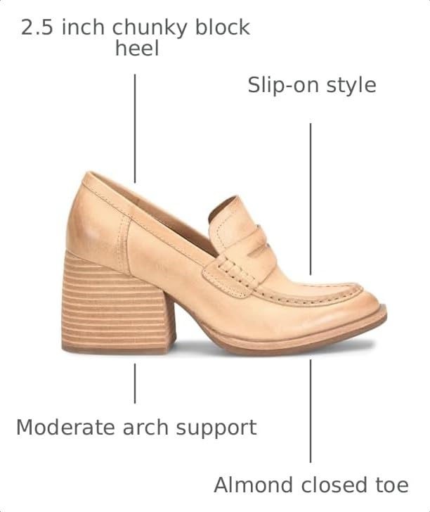 Image of MOOMMO Women Chunky Platform Loafers Pumps Round Closed Toe Slip On Penny Loafers Suede Block High Heels Oxford Shoes Formal Classic Thick Heel Dress Loafer Office Ladies Vintage Comfort 4-11 M US