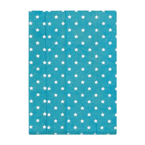 Image of Hudson Baby Unisex Baby Cotton Poly Flannel Burp Cloths, Happy Planets 4 Pack, One Size