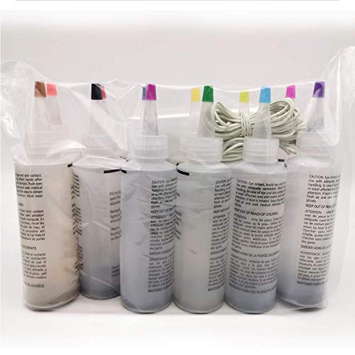 12 Bottles One-Step Tie-Dye Kit,Fabric Textile Paints Colorful Tie Dying Sets, Muti-Color Dyes Permanent Paint for DIY Arts Clothes Fabric - Thumbnail 4