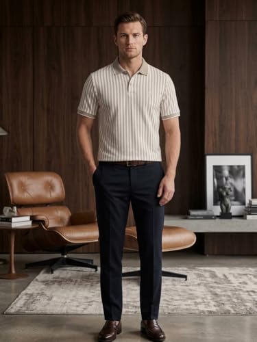 Image of Men Polo Cotton Rich Regular Fit Half Sleeves T-Shirt