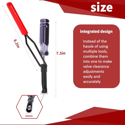 Image of Valve Adjustment Tool for 10mm Jam Nut, Slotted Valve Adjusting Stud,Valve Lash Adjustment Tool for Honda,Toyota,Nissan and Other Japanese Car Engines