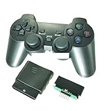 SAANICH Manette de Jeu sans Fil for Arduino PS2, contrôleur de poignée for Console PlayStation 2, Joystick, Double Choc, Joypad Raspberry Pi(Red)