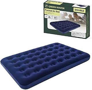 Premium Extra Comfortable Blow up Double Airbed | Waterproof Guest Double Airbed Inflatable Mattress | Blow Up Mattress Double | Double Air Beds for Adults & Kids | Quick Inflatable Camping Mattress