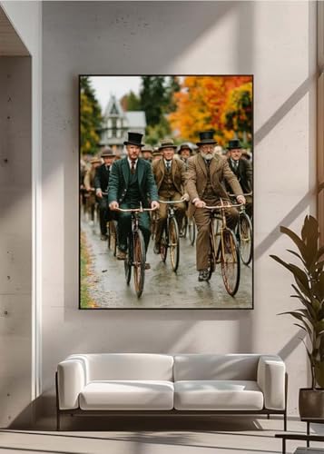 5D Diamond Painting, Bicicleta Hombre Pintura de Diamante, Redondo Taladro Completo DIY Diamante Painting, Gemas Artesanía kit de Arte de Mosaico para Principiantes 20 x 30 cm PjY6902 H-Q