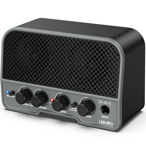 LEKATO Mini Guitar Amp Rechargeable Electric...