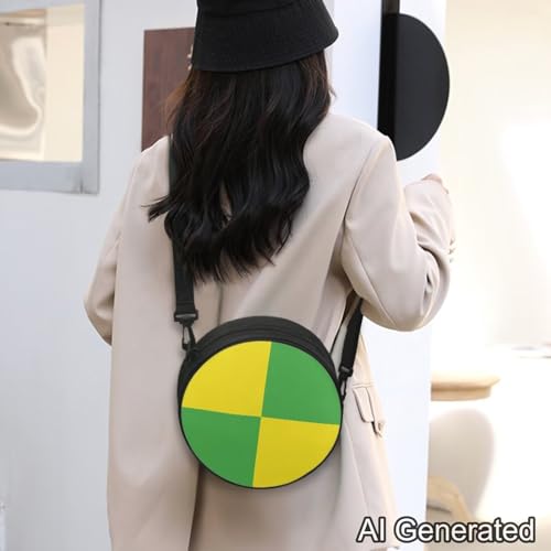 Image of Women Novelty Round Clock Shape Zippered Clock Purses for Women Tote Handbag Shoulder Bag, Gift for Mom Girlfriend