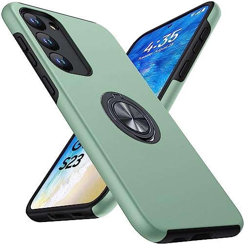 KOVASIA für Samsung Galaxy S23 Hülle mit 360°Magnetischer Drehbarer Ständer,Militärischer Schutz Handyhülle für Samsung ...