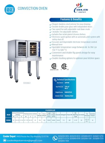 commercial convection oven pro 1675
