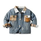Taille : Toddler bleu déchiré veste angoissée convient pour 12-18 mois, 1-2 ans, 2-3 ans, 3-4 ans, 4-5 ans, 6-7 ans enfants garçons filles ; il y a 4 styles au choix, aussi grand que les petites sœurs plus grands frères, les enfants garçons et les filles
