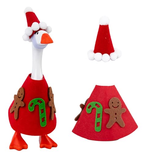 Neowedding 7 Inch Desk Goose Christmas Outfit Mini Desk Goose