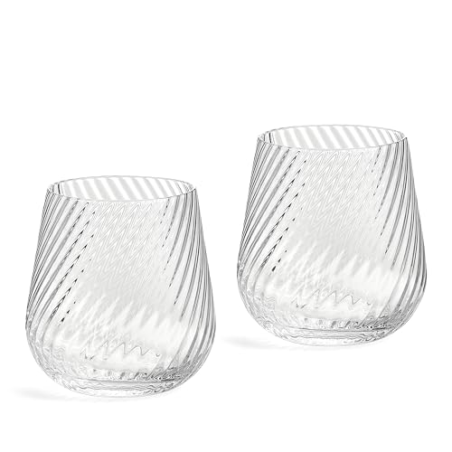 Vera Wang Swirl Tumbler S/2, Transparent