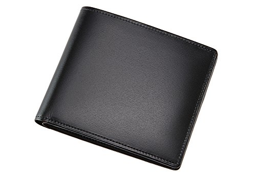 【CYPRIS COLLECTION】二つ折り財布(カード札入)■ボックスカーフ&リンピッドカーフ 4652(ブラック×レッド)