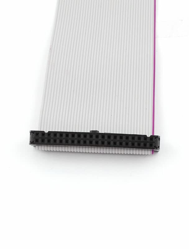 Tool parts 2pcs FC40P 40-Pin IDC Socket Extension Flat Ribbon Cable Wire 50cm 20inch