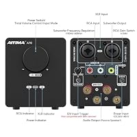 AIYIMA A70 symmetrischer Stereo-Verstärker mit PFFB 4 Ohm 300 Watt TPA3255 2.0-Kanal-Klasse-D-Verstärker für Heimkino-Regallautsprecher mit XLR- und RCA-Eingängen und Trigger-Eingang DC48V 5A – Ansicht 2