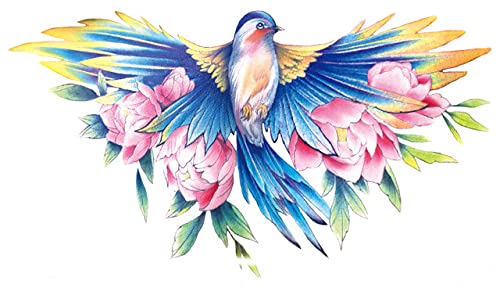 Large Chest Temporary Tattoo Sticker, Mandala Back Waist Temporary Tattoo Sticker, Fake Tattoos For Women Lady, 8-Sheet #TOP7