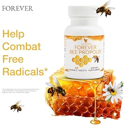 Forever Living - أقراص دنج النحل القابلة للمضغ - دعم المناعة مع دنج النحل والفلافونويدات - 60 قرصًا