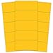 Magnavisul Magnetic Write-On/Wipe-Off Pre-Cut Strips, 2 X 7/8, Yellow, 25/Pack