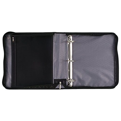 Five Star Fichário com zíper costurado, fichário de 5 cm com capacidade de 10 cm, cores sortidas, co