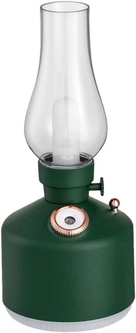 ERINGOGO Vintage Retro Style USB Humidifier Lamp with Colorful Night Light, Portable 280ml Abs Material Humidifier for Bedroom and Office, Housewarming Gift
