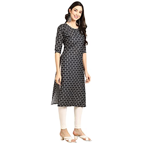 Image of Pinkmint Women Crepe Straight Kurti