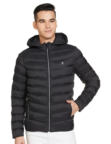 Image of Qube By Fort Collins Men's Regular Fit Puffer Jacket - Warm, Lightweight, Insulated Winter Outerwear
