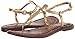 Sam Edelman Women's Gigi Flat Sandal, Amber Gold, 10