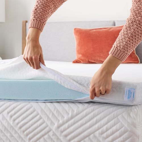 Linenspa 2 Inch Mattress Topper Cover, Full – Machine Washable, Breathable, Non Slip Covering with Zipper for Mattress Topper - Cover Only, White - image 7
