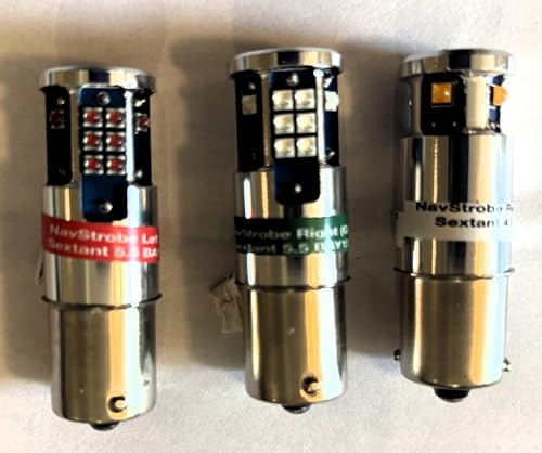 NavStrobe Sextant Series LED Aircraft Position Light Kit with a 3 Bulb Set Red/Green/White operating in 14 & 28 Volt. Operate position switch to change to strobe mode. FAA/TCCA Certified.