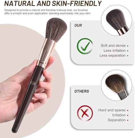 BS-MALL Makeup Brush Set Professional Makeup Brushes with PU Leather Bag Makeup Brush Case Perfect for Makeup Enthusiasts & Professionals