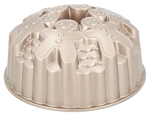 Birkmann, Gugelhupfform, Goldgelb, Ø 22 cm, Aluminiumguss, Lebkuchenmänner