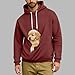 RLEHJN Kapuzenpullover Herren,Langarm Hoodie mit Großer Kängurutasche für Haustier Katze Hund Männer Kreatives Design Bequemer Sweatshirt Pullover mit Haustier-Tasche Freizeit Outfits Oberteile