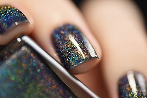 Image of ILNP Missed Calls - Black Holographic Nail Polish