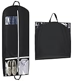 1 Stück Kleidersack, 128 x 58 cm Anzug Lange Mit Transparente Tasche, Anzugtasche Kleidersäcke, für Kleiderhülle Anzugsack Abendkleid Brautkleid Mäntel Hemden Mottenschutz Wasserdicht