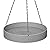 OOHGARDEN Hanging Bird Bath for Outdoor,Garden,Patio, Imitation Stone Texture,Boho Style Design Large Capacity 12 Inch Hanging Bird Water Feeder,Stone Grey