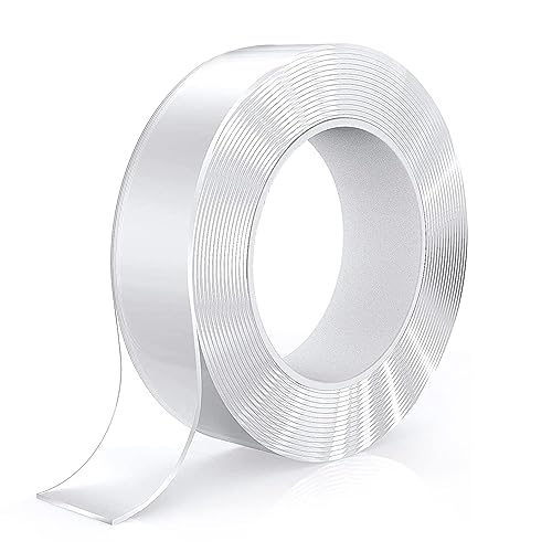 ARTISTERY Nano Double Sided Tape, Multipurpose Super Sticky Gel Grip Mounting Tape, Washable, Reusable, No Residue, for Home & Office, 2mm Thick, 1.2 Inch Wide, Transparent (3 mtrs) : Amazon.in: Office Products