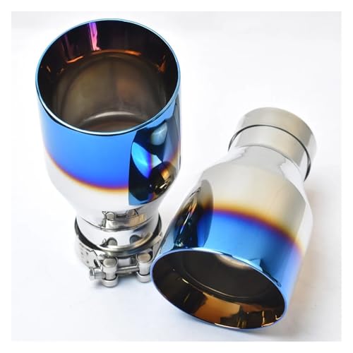 Silencieux voiture queue 60mm 89mm en inox avec bride de fixation