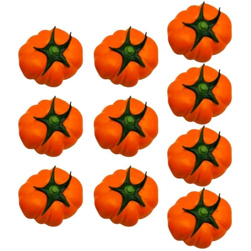 SXRQ Confezione da 10 zucche in schiuma ornamentali autunnali decorazione per raccolto facile da disporre colorfasts design verdure artificiali decorazioni in schiuma Halloween