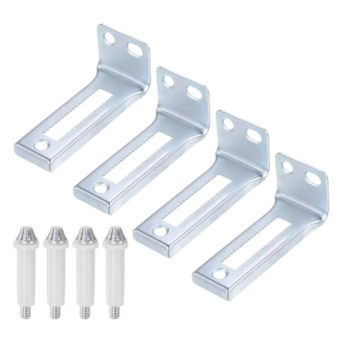 4 juegos de herrajes para puertas bifold con pivote inferior y placa de soporte metálica miniatura 1
