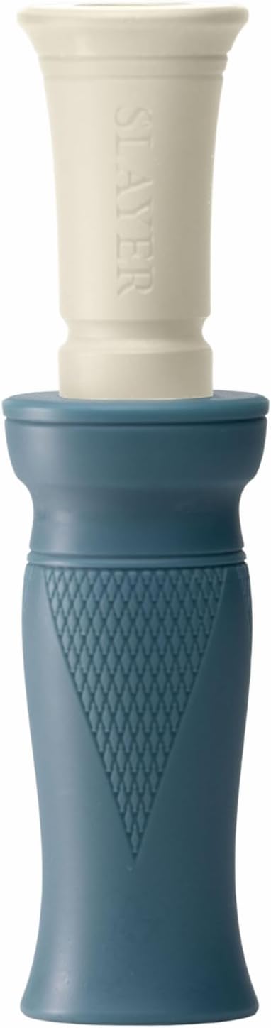 MC Duck Call – Precision Double‑Reed Waterfowl Hunting Call – Produces Realistic Mallard Quacks, Feeding Chatter & High Calls – Easy to Use, Balanced Airflow – Outdoor Hunting (Blue Ivory)