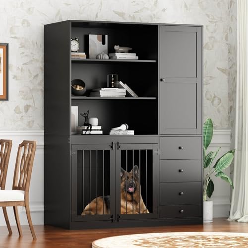 Extra Large Dog Crate Furniture: 93 Heavy Duty Double Room