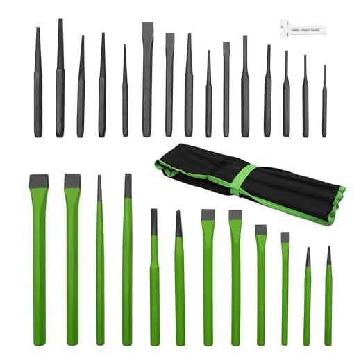 Grip 28 pc Heavy Duty Punch & Chisel Set